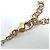 Chanel B24C CC Coco Mark Star Chain Choker Bianco D'oro - vista 3