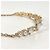 Chanel B24C CC Coco Mark Star Chain Choker Bianco D'oro - vista 6