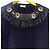 Authentischer Saint Laurent 14 AW Slimane Sweatshirt aus Lammleder mit Fransen und Metallornament Schwarz - Ansicht 4