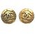 Pendientes de clip en oro Chanel Coco Mark Dorado