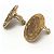 Pendientes de clip en oro Chanel Coco Mark Dorado - vista 2