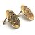 Pendientes de clip en oro Chanel Coco Mark Dorado - vista 3