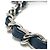 Borsa a spalla Chanel A57641 Matelassé Coco Mark in denim Blu - vista 13
