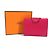 Hermès Hermes Serie Iliad Compact Wallet Pink