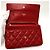 Borsa a spalla in pelle caviar rossa Chanel Rosso - vista 6