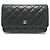 Borsa a spalla Chanel Matelassé Coco Mark Classic Chain Wallet Nero