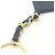 Llave de triángulo Chanel 94P Negro Dorado - vista 4