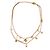 COLLANA LOUIS VUITTON BLOOMING STRASS M68374 IN METALLO DORATO D'oro