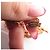 COLLANA LOUIS VUITTON BLOOMING STRASS M68374 IN METALLO DORATO D'oro - vista 5