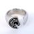 Hermès Hermes Ring Carrousel Metal Silver Black Size 17 Men's Silvery - view 3