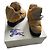 Botas de almohada a cuadros Burberry Mostaza