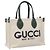 Gucci kleine Tragetasche mit Gucci-Druck in Grün - Ansicht 2