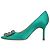 Manolo Blahnik Hangisi 090 Décolleté Verdi Verde - vista 6