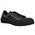 Alexander McQueen Scarpe da barca da uomo in nero/argento - vista 5