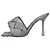 Mule Lido metallici grigi di Bottega Veneta Grigio - vista 2