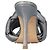 Mule Lido metallici grigi di Bottega Veneta Grigio - vista 3