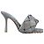 Mule Lido metallici grigi di Bottega Veneta Grigio - vista 5