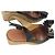 Sandali con zeppa Valentino Rockstud in pelle nera con fiocco Nero - vista 8
