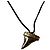 Collana pendente a catena a due livelli con squalo autentica Givenchy Riccardo Tisci Silver hardware - vista 2