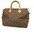 Borsa Louis Vuitton Monogram Speedy 30 Marrone