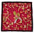Foulard Hermès Neige d'Antan détail avec houx Soie Rouge  ref.1724062