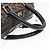 Céline Bolsa Boston em lona Celine C Sulky Navy Ouro Auth 94063 Dourado Azul marinho - vista 7