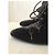 Stivaletti CHANEL T.EU 37.5 Velluto Marrone - vista 6