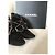 Stivaletti CHANEL T.EU 37.5 Velluto Marrone - vista 7