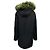 Opening Ceremony Parka con cappuccio nera / verde con bordo in pelliccia sintetica - vista 3