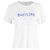 Camiseta estampada Saint Laurent Babylone 55 en algodón blanco