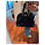 Sac à main Yves Saint Laurent Muse II en cuir bleu marine  - vue 2