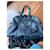 Sac à main Yves Saint Laurent Muse II en cuir bleu marine  - vue 3