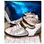 Maje Bobby Sneaker Leder weiß silber und gold Größe 37 Golden - Ansicht 4