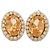 Autre Marque Orecchini in oro 18 carati con morganite e diamanti Giallo