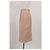 Falda lápiz midi en nylon rosa nude con detalles de volantes Miu Miu - vista 6