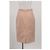 Falda lápiz midi en nylon rosa nude con detalles de volantes Miu Miu - vista 7