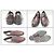 Scarpe eleganti in pelle marrone con punta a cappuccio Louis Vuitton - vista 3