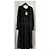 Twin Set Langes Chiffon Kleid Schwarz mit goldenen Perlen 44 IT - Ansicht 5