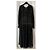 Twin Set Langes Chiffon Kleid Schwarz mit goldenen Perlen 44 IT - Ansicht 7