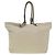 CHANEL COCO Tote Bag aus Canvas Beige Silber CC Auth bs18464 - Ansicht 2