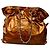 Gabrielle Borsa Bon Bon Chanel in pelle verniciata oro rame D'oro