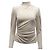 A.L.C Joss Top con mangas abullonadas en terciopelo crema Blanco Crudo