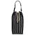 Borsa a secchiello lunga Saint Laurent Nero Grigio antracite
