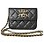Wallet On Chain Cartera Chanel Con Cadena Negro