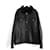 Ermenegildo Zegna Zegna Sport Shealring Lined Lamb Leather Short Coat Jacket Black  ref.1728289