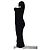 Vestido midi de lana negra Khaite Allegra con escote en forma de corazón - vista 5