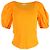 Camiseta de cuello redondo de manga corta Ulla Johnson en algodón naranja Coral