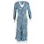 Autre Marque Rixo Katie Vestido de Print Leopardo en Viscosa Azul Azul claro - vista 4