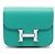 Hermès Billetera bi-fold Hermes Constance Mint Verde