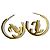 Orecchini a cerchio JC Monogram da donna Jimmy Choo - vista 3